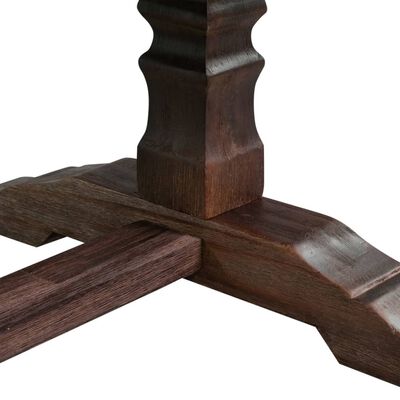 vidaXL Mesa pedestal de centro madera maciza reciclada 100x60x45 cm