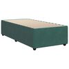 vidaXL Cama box spring con colch&oacute;n terciopelo verde oscuro 80x200 cm