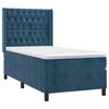 vidaXL Cama box spring con colch&oacute;n terciopelo azul oscuro 80x200 cm