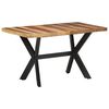 vidaXL Mesa de comedor de madera acacia acabado miel 140x70x75 cm