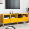 vidaXL Muebles para TV 2 unidades acero amarillo mostaza 68x39x50,5 cm