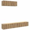 vidaXL Muebles TV de pared 3 uds roble artisan 100x30x30 cm