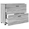 vidaXL Gabinete de Ba&ntilde;o con caj&oacute;n Gris Sonoma 76,5 x 35 x 64 cm