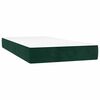 vidaXL Cama box spring con colch&oacute;n terciopelo verde oscuro 100x200 cm