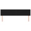 vidaXL Cabeceros tela negro 200x5x78/88 cm