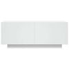 vidaXL Mueble para TV madera contrachapada blanco 100x35x40 cm