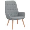 vidaXL Sill&oacute;n reclinable de tela gris claro