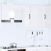 vidaXL Armario de pared de cocina Kalmar blanca de alto brillo