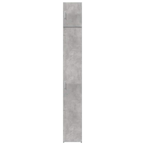 vidaXL Armario estrecho madera ingenier&iacute;a gris hormig&oacute;n 30x42,5x225 cm