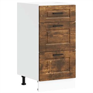 vidaXL Mueble bajo de cocina porto roble ahumado madera reconstituida