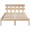 vidaXL Estructura de cama Marr&oacute;n 140 x 190 cm Madera maciza de Pino