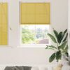 vidaXL Estor enrollable con cortinas Amarillo 120 x 160 cm Bamb&uacute;