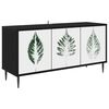 vidaXL Mueble de TV HANAU 102 x 33 x 51 cm Roble Negro