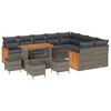 vidaXL Conjunto de sof&aacute;s de jard&iacute;n con coj&iacute;n 13 pcs Gris