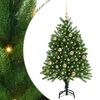 vidaXL Árbol de Navidad con 150 LED con soporte Verde 120 cm PE