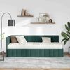 vidaXL Estructura de Cama Esquina con Colch&oacute;n 2 pcs Verde Terciopelo