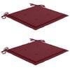 vidaXL Sillas de jard&iacute;n plegables 2 uds y cojines madera maciza acacia