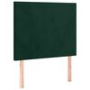 vidaXL Cama box spring con colch&oacute;n terciopelo verde oscuro 80x200 cm