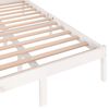 vidaXL Estructura de cama sin colchón madera pino blanco 120x200 cm