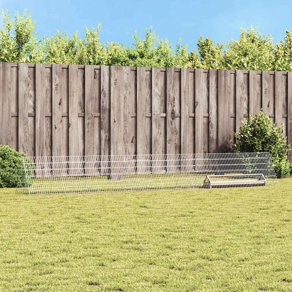 vidaXL Jaula para pollos Plateado 430 x 55 x 55 cm Acero Galvanizado