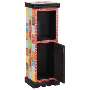 vidaXL C&oacute;moda Multicolor 30 x 30 x 90 cm Madera de mango maciza