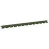 vidaXL Borde de C&eacute;sped 10 uds. 102 x 4 x 4 cm Acero Verde oliva