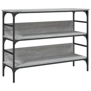 vidaXL Mesa consola madera de ingenier&iacute;a gris Sonoma 100x32x75 cm