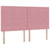 vidaXL Cama con almacenamiento Rosa 180 x 200 cm Terciopelo