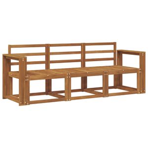 vidaXL Conjunto de sof&aacute;s de exterior 3 pcs Natural