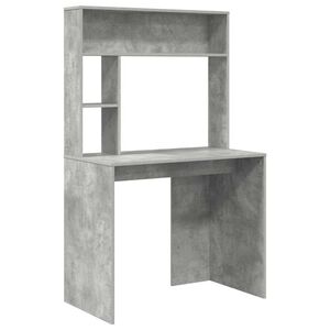 vidaXL Escritorio Gris Concreto 91 x 50 x 149 cm Madera de ingenier&iacute;a