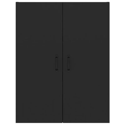 vidaXL Armario colgante de madera de ingeniería negro 69,5x34x90 cm
