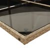 vidaXL Set comedor de jard&iacute;n 5 pzas con cojines rat&aacute;n sint&eacute;tico beige