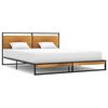 vidaXL Estructura de cama sin colch&oacute;n metal 160x200 cm