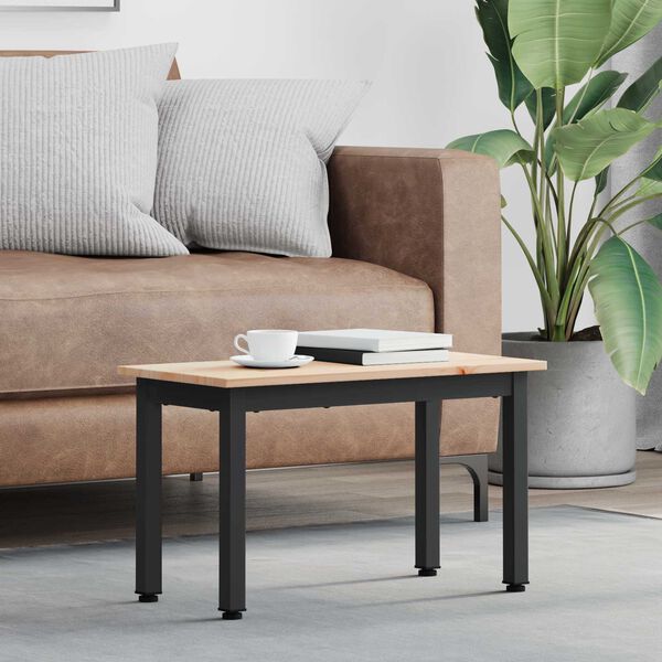 vidaXL Mesa de Caf&eacute; Natural 60 x 30 x 36 cm Madera de pino macizo