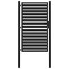 vidaXL Puerta de jard&iacute;n con cerradura de aluminio negra 100x150 cm