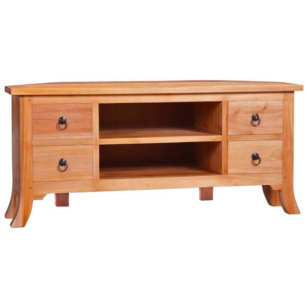 vidaXL Mueble para TV de madera maciza de caoba 100x40x45 cm