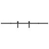 vidaXL Kit de herrajes para puertas correderas acero negro 200 cm