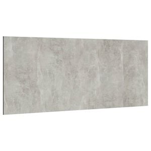 vidaXL Cabecero de cama madera contrachapada gris 200x1,5x80 cm