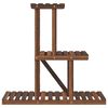 vidaXL Soporte para flores de madera maciza abeto 81x25x75,5 cm