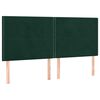 vidaXL Cama box spring con colch&oacute;n terciopelo verde oscuro 180x200 cm