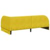 vidaXL Estructura de cama en esquina Amarillo 90 cm x 190 cm tela