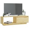 vidaXL Mueble de TV de madera maciza de pino 110x30x33,5 cm