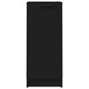 vidaXL Aparador de madera contrachapada negro 30x30x70 cm