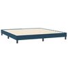 vidaXL Cama box spring sin colch&oacute;n azul oscuro terciopelo 200x210 cm