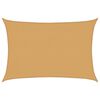 vidaXL Toldo de vela rectangular HDPE arena 160 g/m&sup2; 2,5x3,5 m