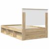 vidaXL Estructura de cama Sonoma 100 x 200 cm Madera de pino macizo