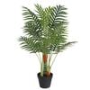 vidaXL Palmera artificial con 3 troncos PP verde 85 cm