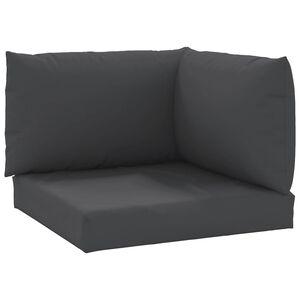 vidaXL Cojines para pal&eacute;s 3 unidades tela Oxford negro
