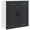 vidaXL Panel de lavaplatos Kalmar Negro 80 x 31 x 80 cm