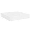 vidaXL Estante flotante de pared 2 uds MDF blanco brillo 23x23,5x3,8cm